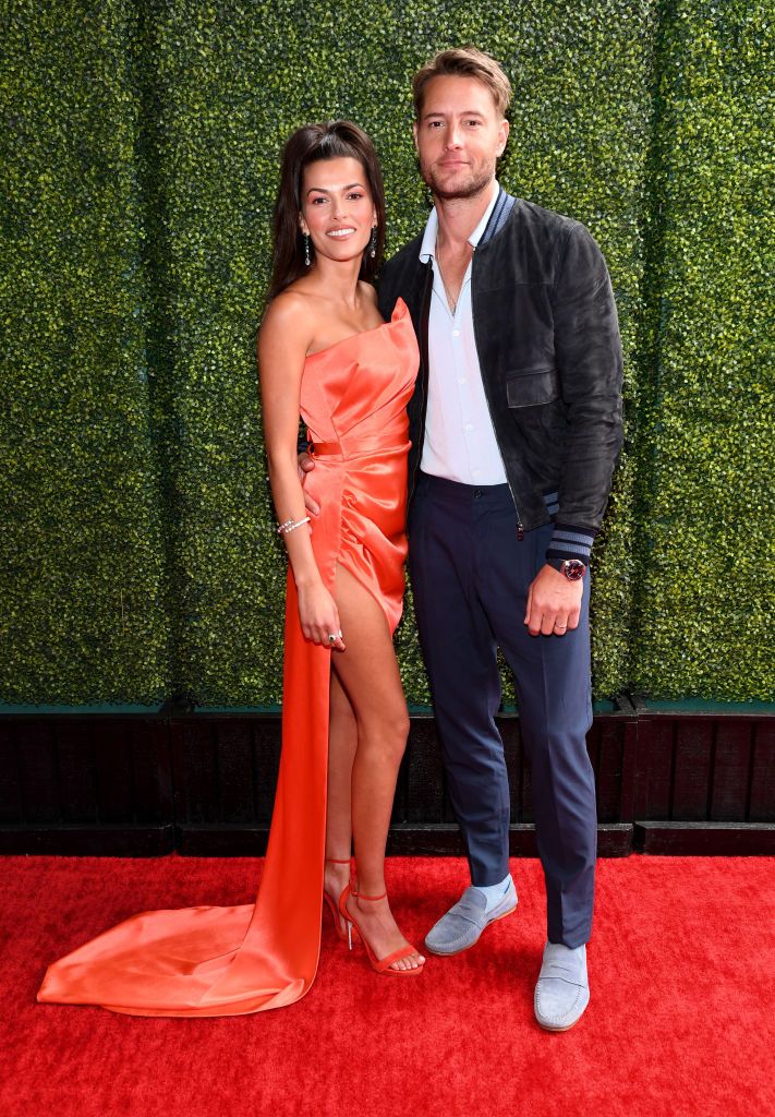 justin hartley goes red carpet official with new girlfriend