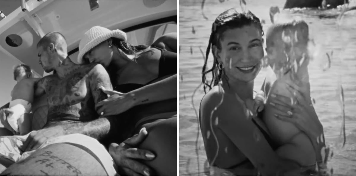 Justin Bieber, Jack und Hailey Bieber im Musikvideo „Yukon“