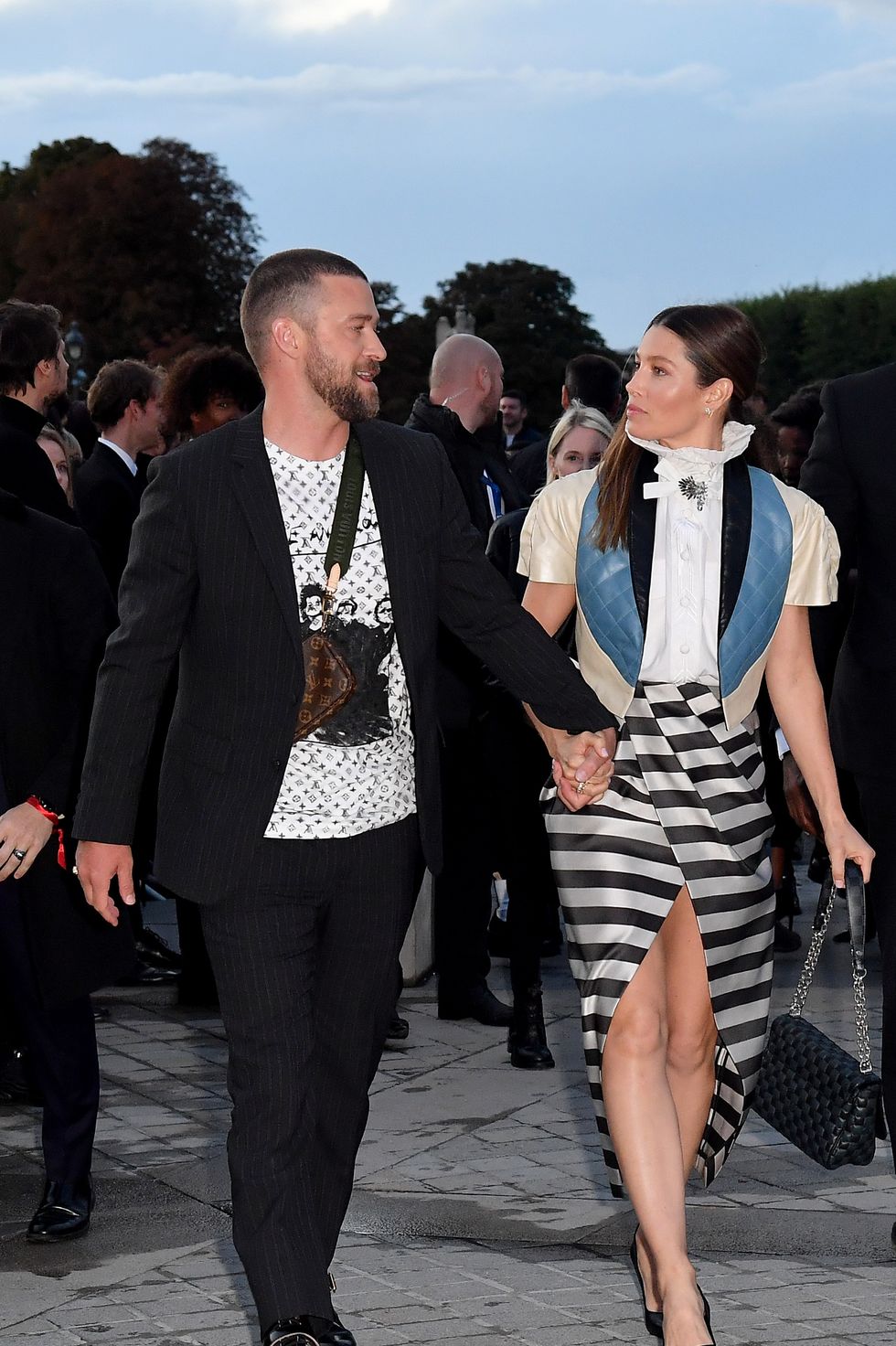 Justin Timberlake and Jessica Biel's Stylish Looks at Paris