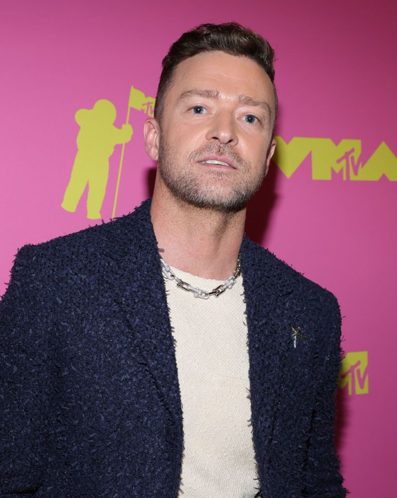 newark, new jersey september 12 justin timberlake attends the 2023 mtv video music awards at prudential center on september 12, 2023 in newark, new jersey photo by kevin mazurgetty images for mtv