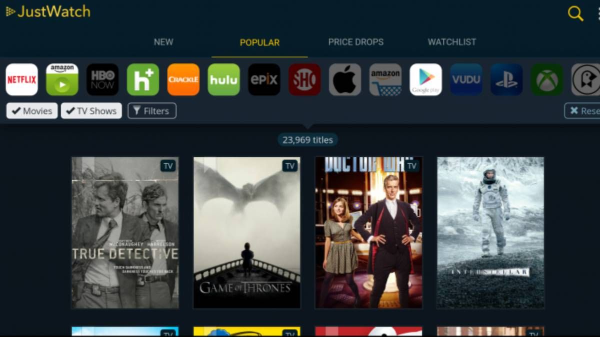 JustWatch, la aplicación que te ahorrará tiempo buscando qué ver