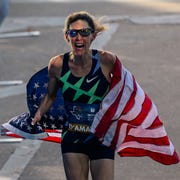 keira d amato breaks american marathon record at houston marathon