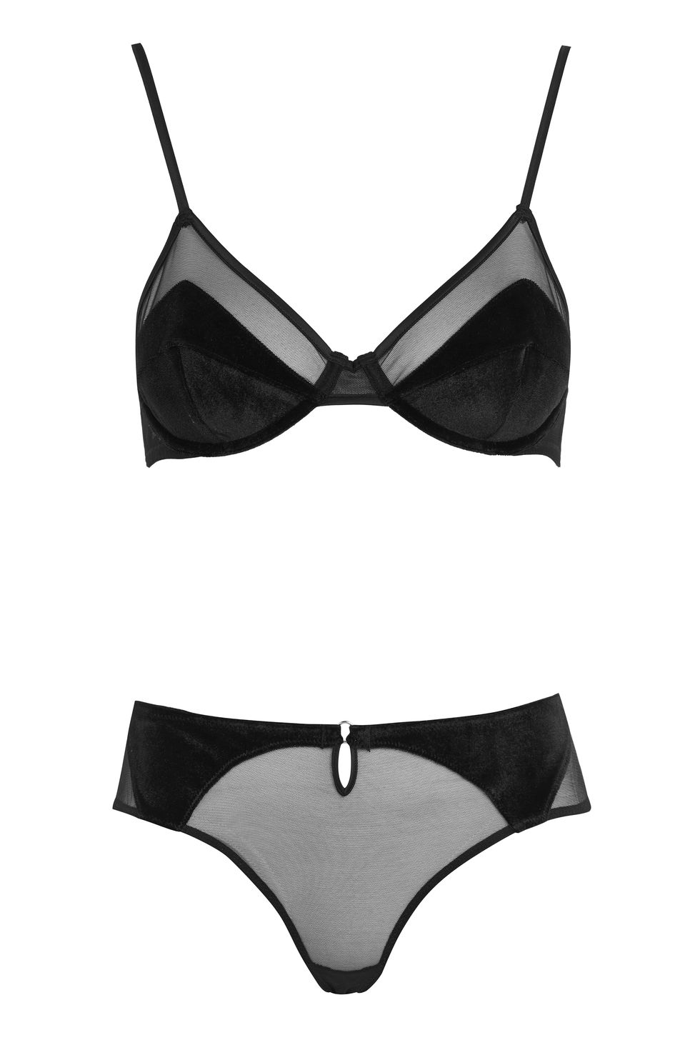 Kendall + Kylie KENDALL and KYLIE Embroidered Mesh Balconette Bra