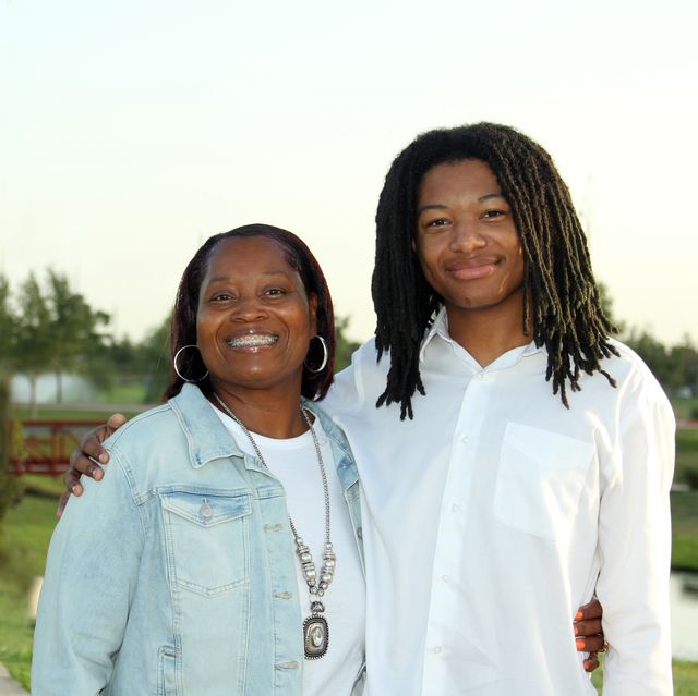 cindy bradford and her son, kb, who is fighting to keep is dreadlocs in an effort to fight hair discrimination