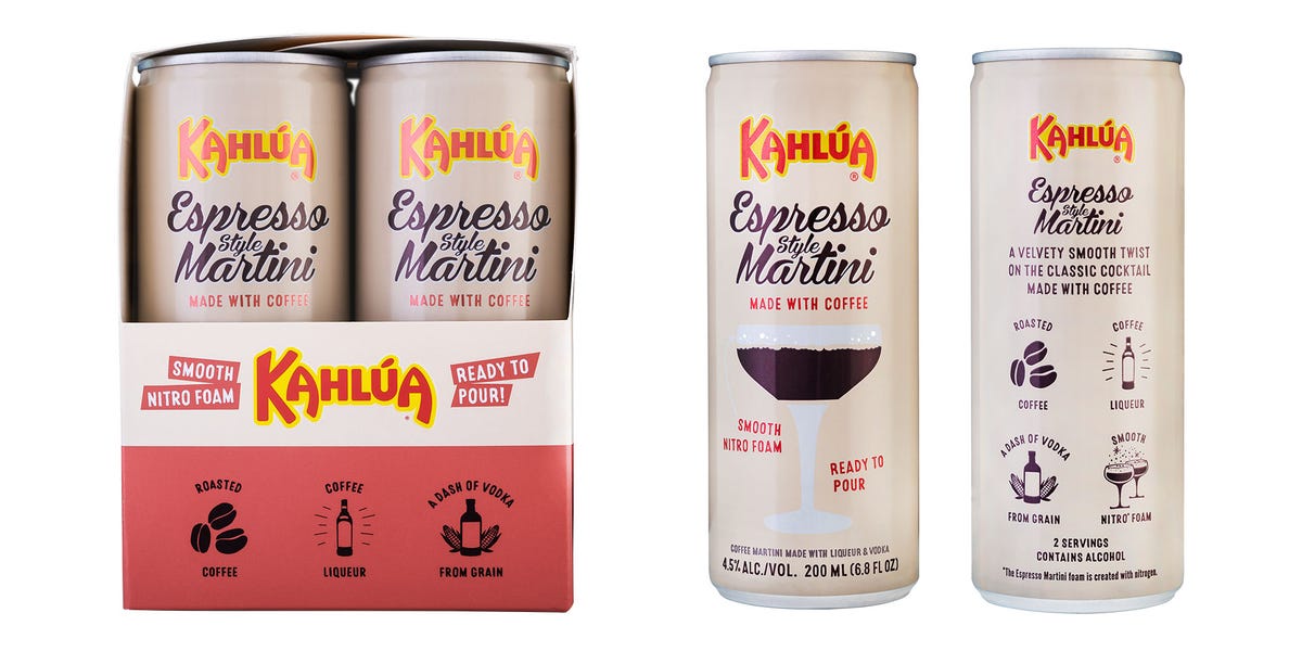 Kahlúa's Caffeinated Espresso Martini In A Can Are Coming Spring 2019