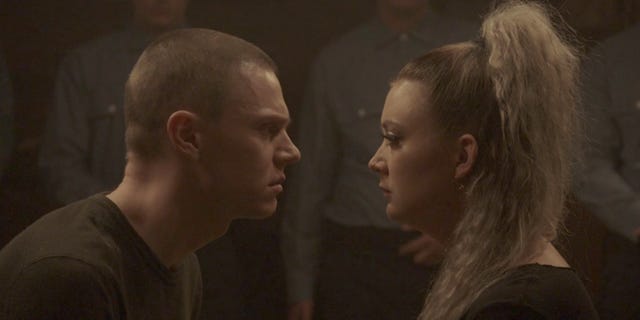 Kai (Evan Peters) and Winter (Billie Lourd) in American Horror Story, "Charles (Manson) in Charge," Season 7, Episode 10.​