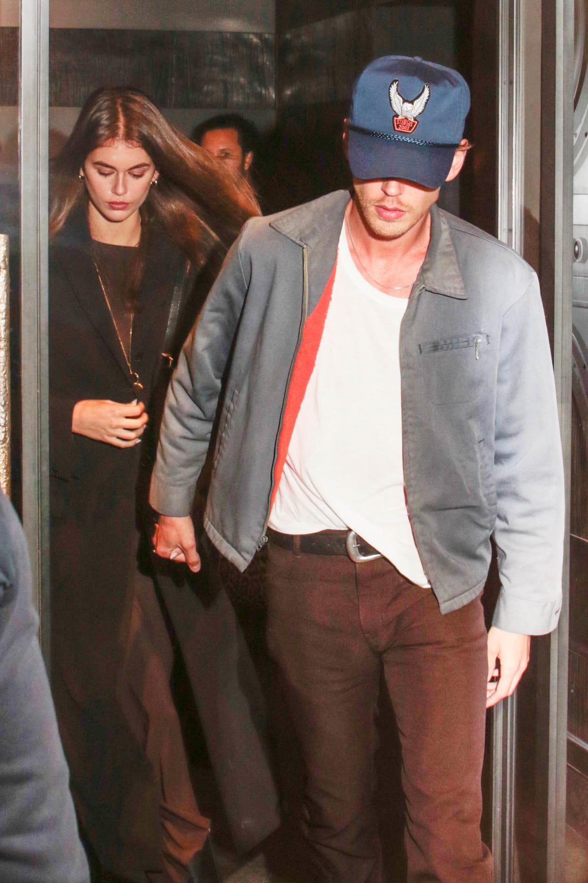 Kaia Gerber and Austin Butler Match in Brown Looks and Show PDA in Paris