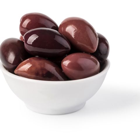 Bowl of marinated kalamata olives