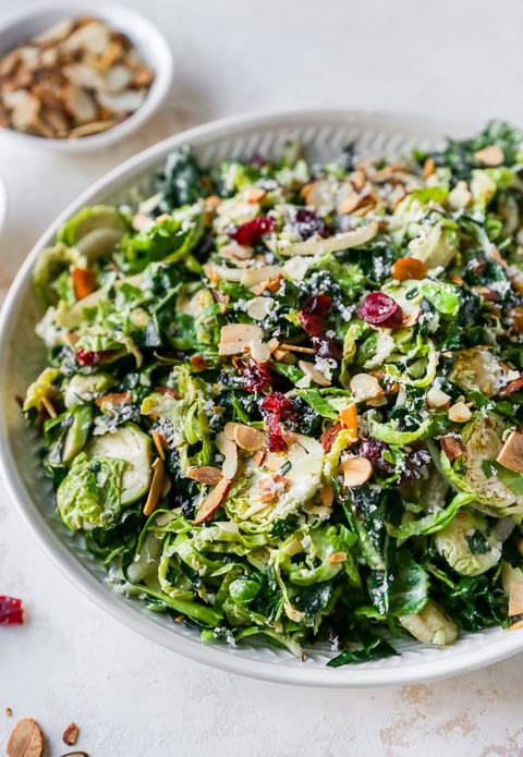 kale and brussels sprout salad