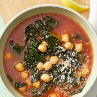 vegetarian soup recipes kale and chickpea soup