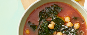 kale and chickpea soup