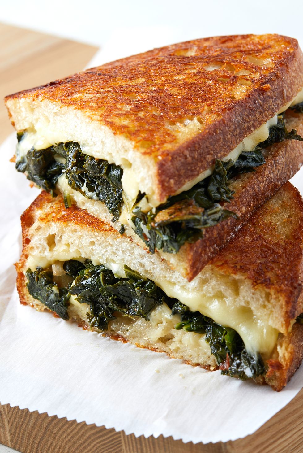 parmesan crusted kale grilled cheese