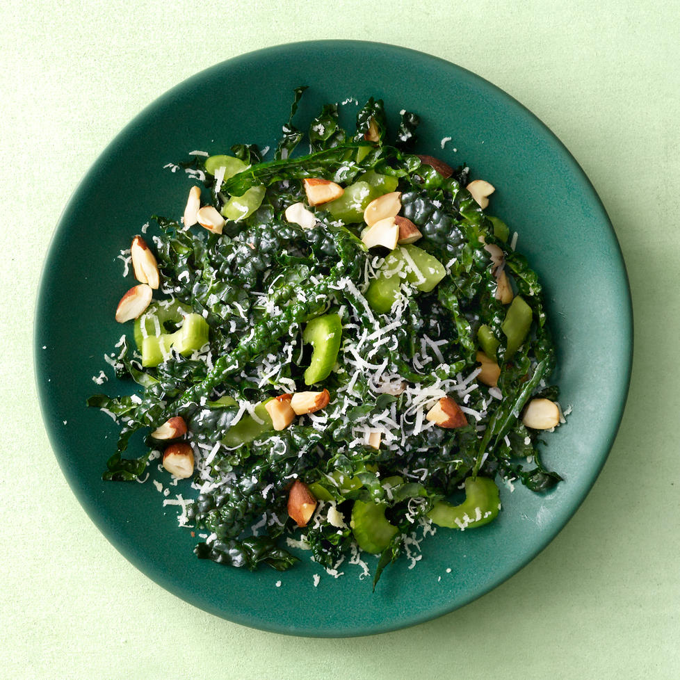 healthy thanksgiving sides parmesan kale salad