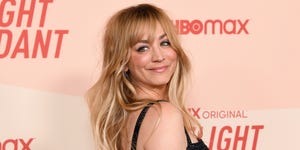 kaley cuoco debuts brunette hair transformation