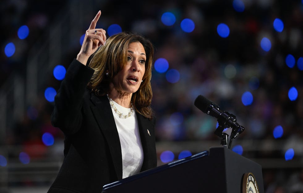 charlotte, usa september 12 vice president and presidential nominee kamala harris kicks off her new way forward tour with her first rally after the debate in charlotte, united states on september 12, 2024 photo by peter zayanadolu via getty images