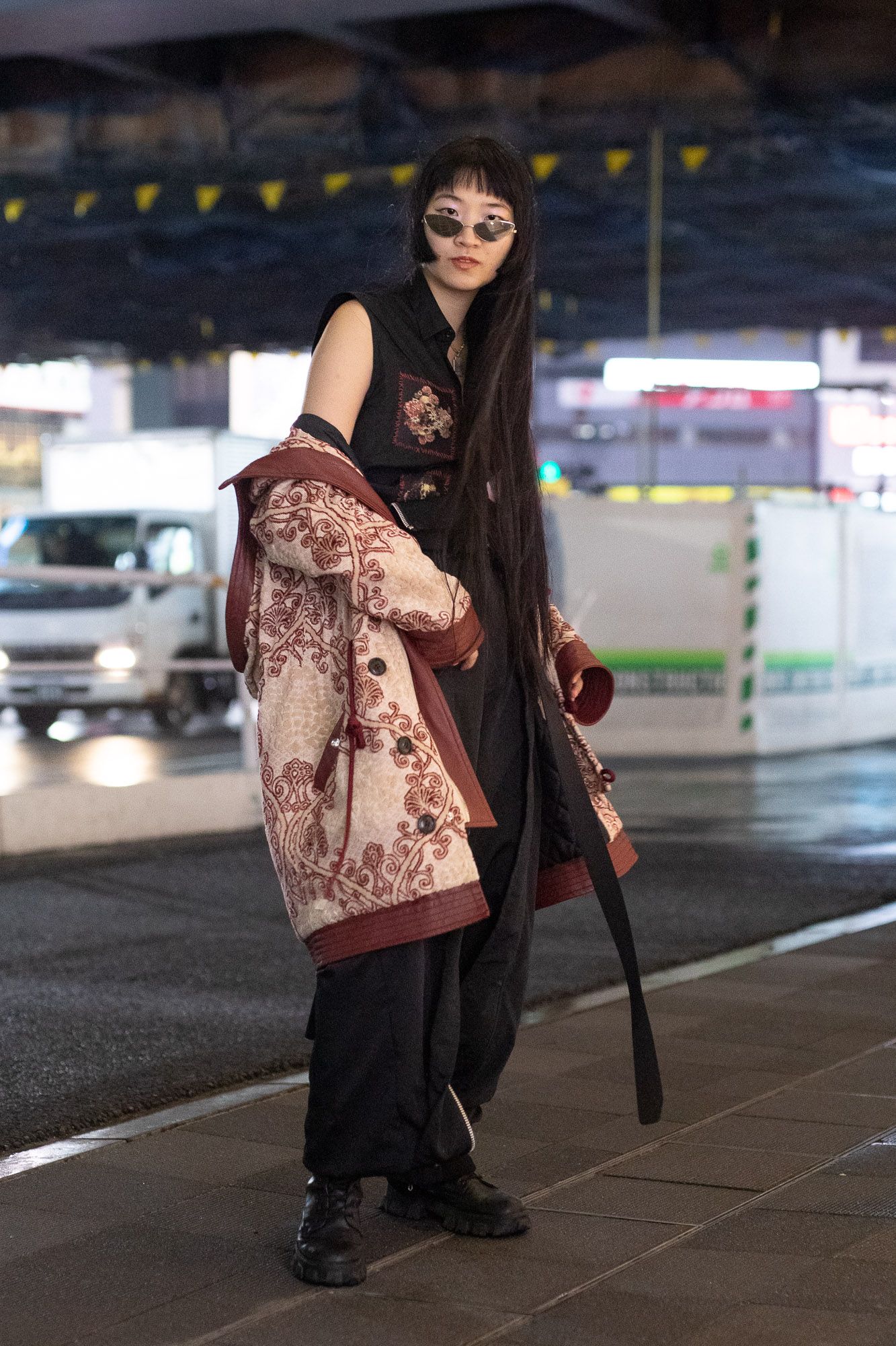 Modern Minimalist Street Style in Shinjuku