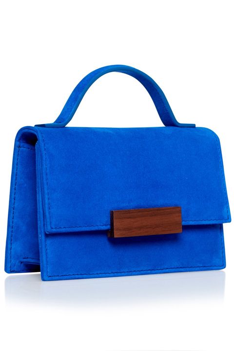 Handbag, Bag, Cobalt blue, Blue, Electric blue, Fashion accessory, Leather, Satchel, Luggage and bags, Tote bag, 