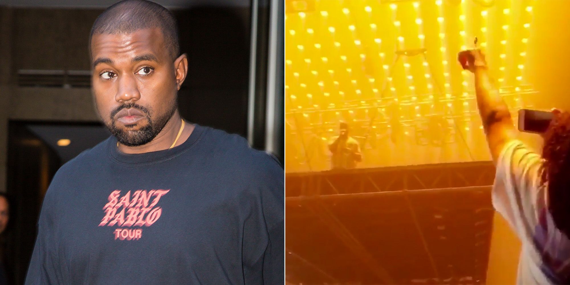 Kanye West Serenades Fan Wearing Donda Shirt - Kanye West Pablo Tour