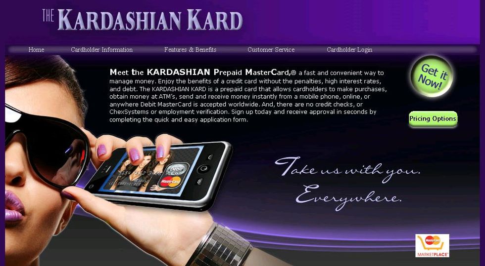 kardashian credit card