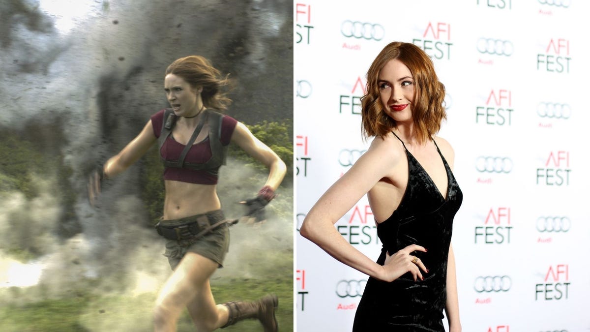 La transformación de Karen Gillan para Jumanji: 