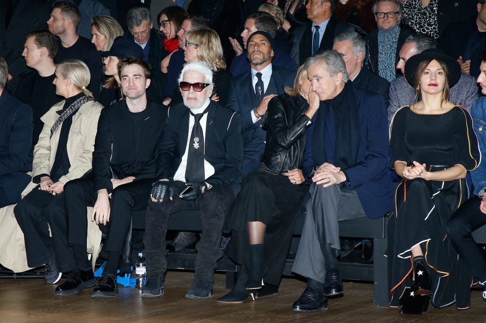 Karl Lagerfeld now has a beard