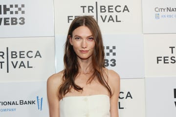 karlie kloss smiles at the camera at the tribeca film festival