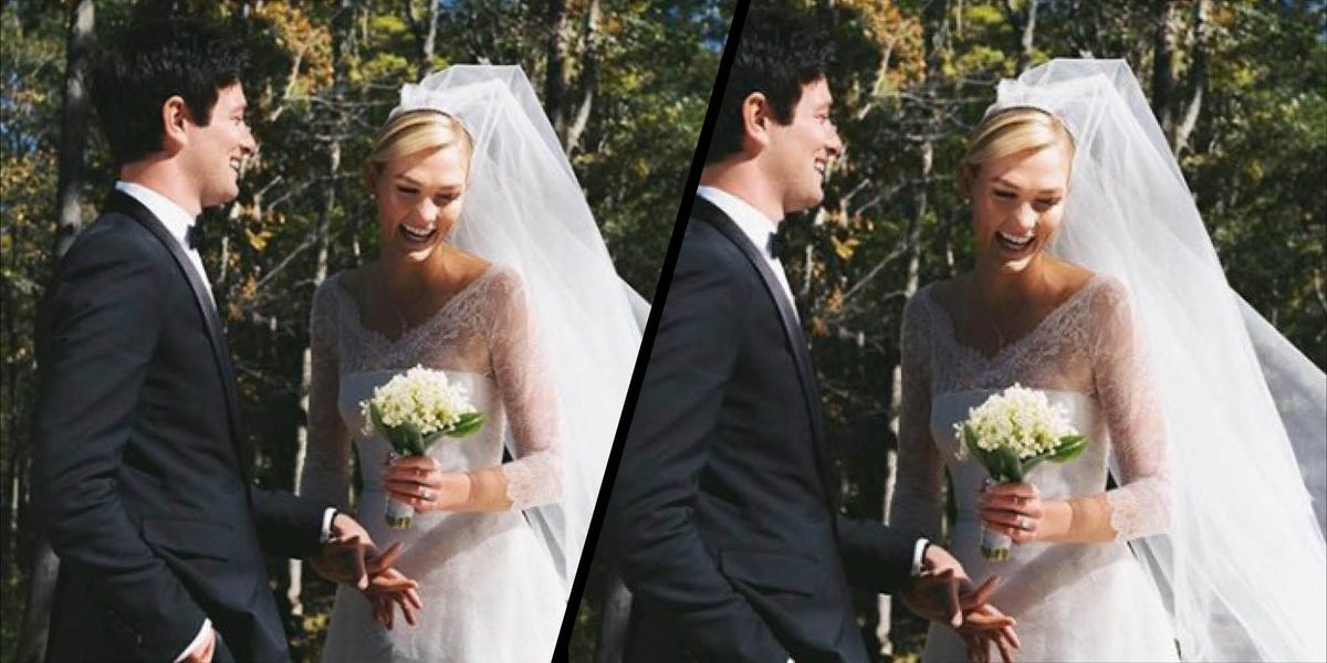 Karlie Kloss's Dior Wedding Dress