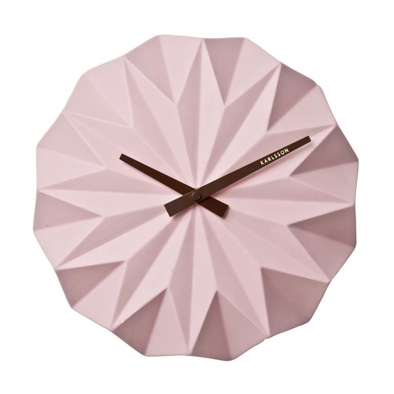 Pink, Material property, Origami, Pattern, Home accessories, Clock, Petal, Furniture, Beige, Art paper, 