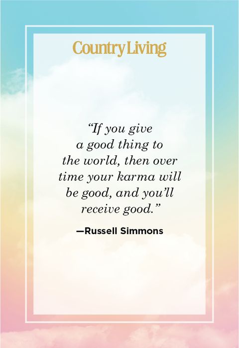 Inspiring Karma Quote by Russell Simmons 