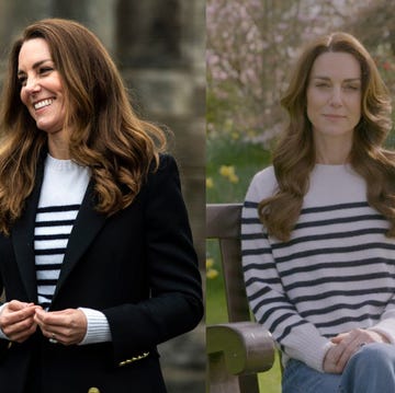凱特王妃罹癌陪在身邊的是這件條紋衫！分析凱特破解英國王室謠言的穿撘選擇 重複穿撘的毛衣背後意義