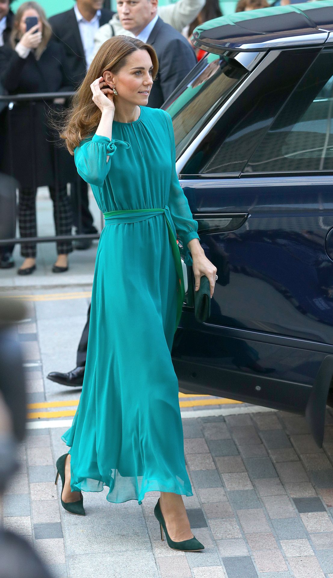 Vestido kate middleton sales verde