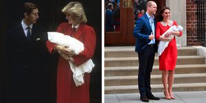 princess diana and kate middleton red maternity dresses lindo wing