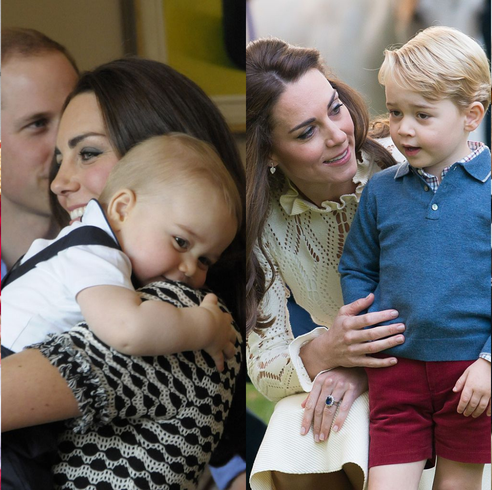 kate middleton and prince george, mother son moments