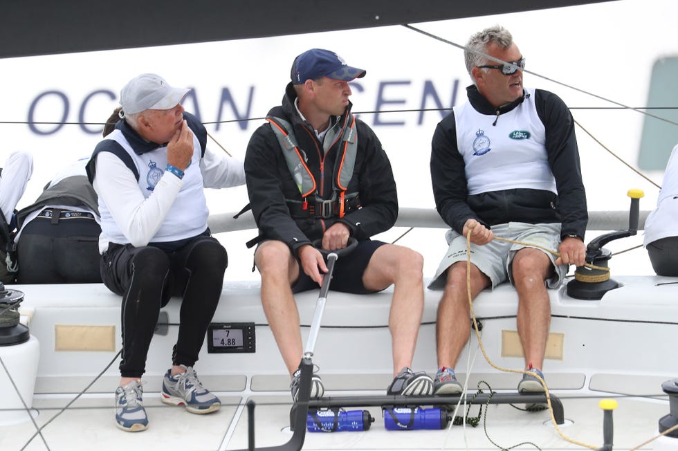 Guillermo de Inglaterra en la regata de la copa del Rey. 