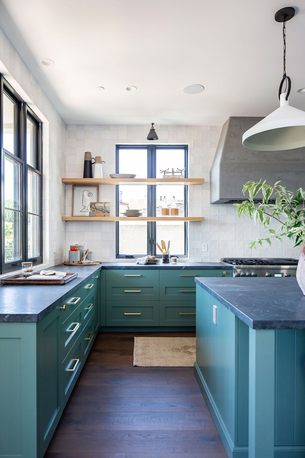 Teal Kitchen Cabinets Design Ideas