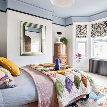 colourful yet relaxing bedroom makeover
