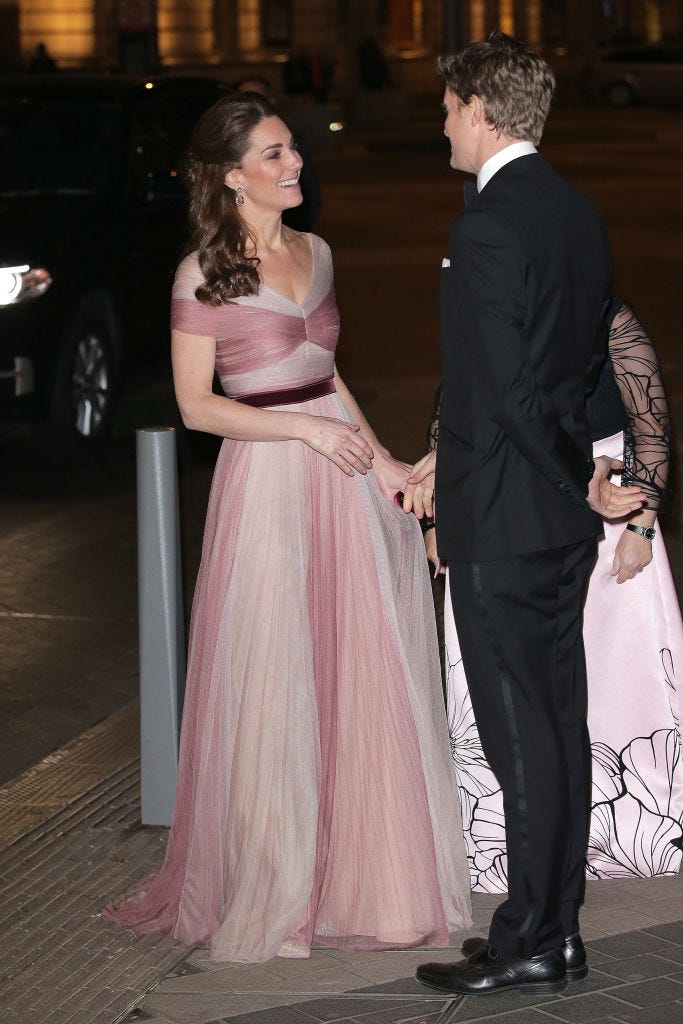 Kate Middleton Wears a Pink Gucci Dress to 100 Women in Finance Gala