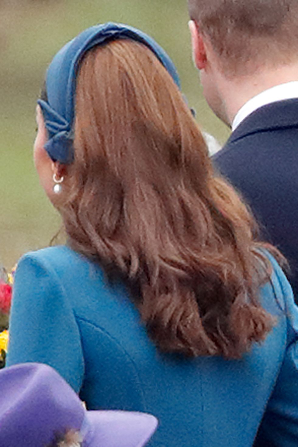 Duchess of Cambridge Sunday service 2019 blue headband and coat