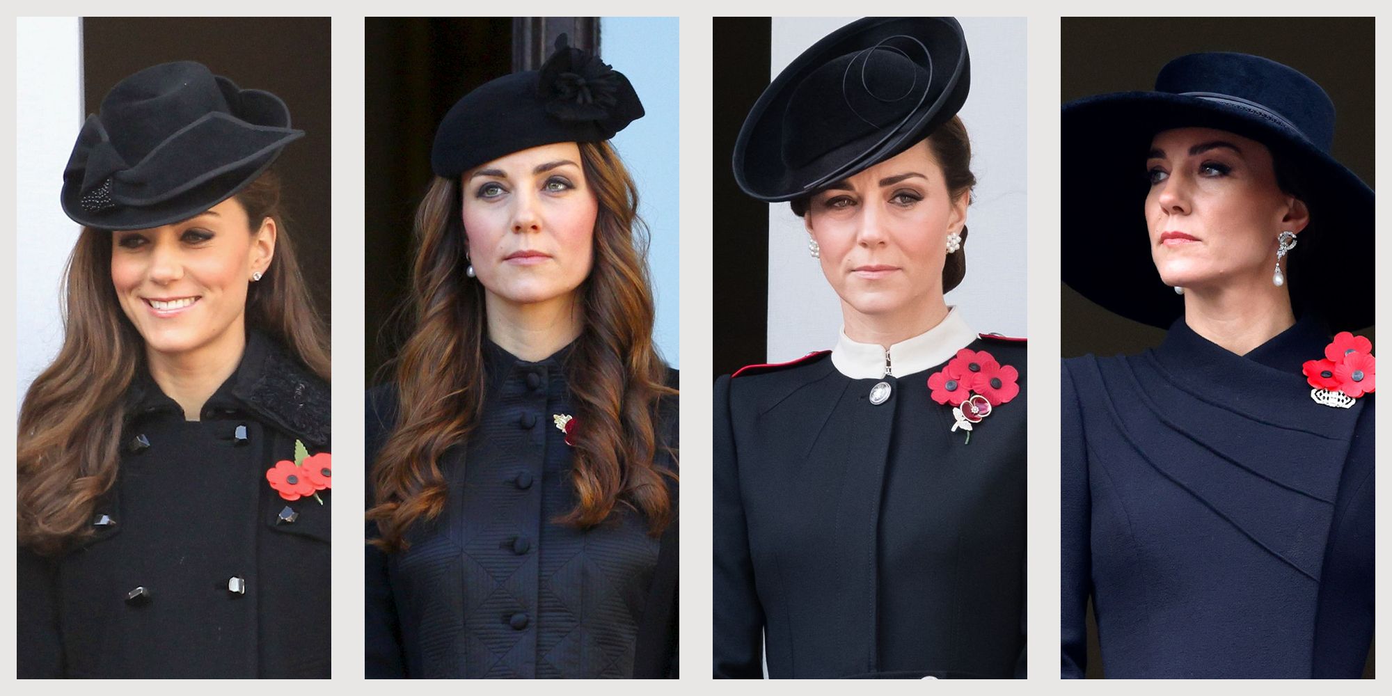 See Kate Middleton's Remembrance Sunday Fashion Through The Years ...