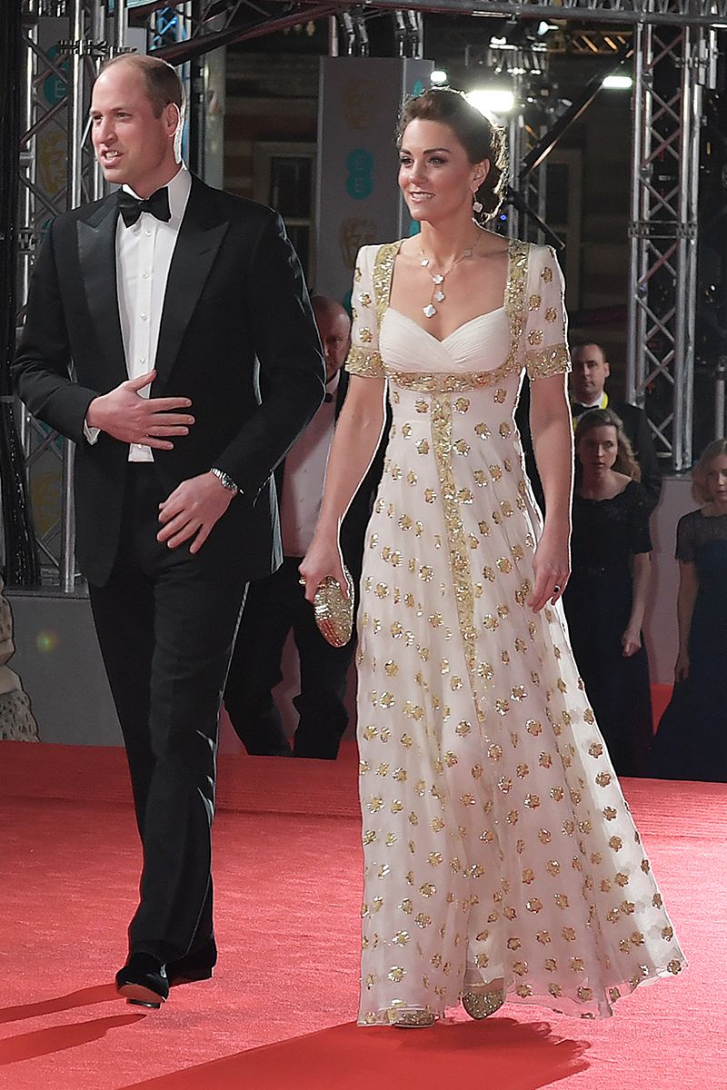 Kate Middleton Recycles a Beautiful Alexander McQueen Dress at the BAFTAs |  Vogue