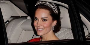 london, united kingdom   december 08 embargoed for publication in uk newspapers until 48 hours after create date and time catherine, duchess of cambridge departs after attending the annual diplomatic reception at buckingham palace on december 8, 2016 in london, england photo by max mumbyindigogetty images