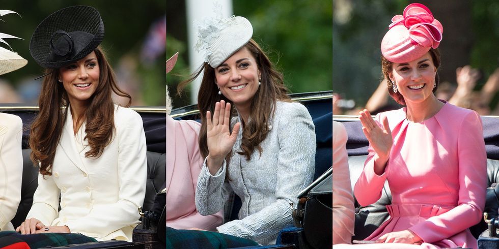 All Of Kate Middleton's Trooping The Colour Outfits - Kate's Trooping ...