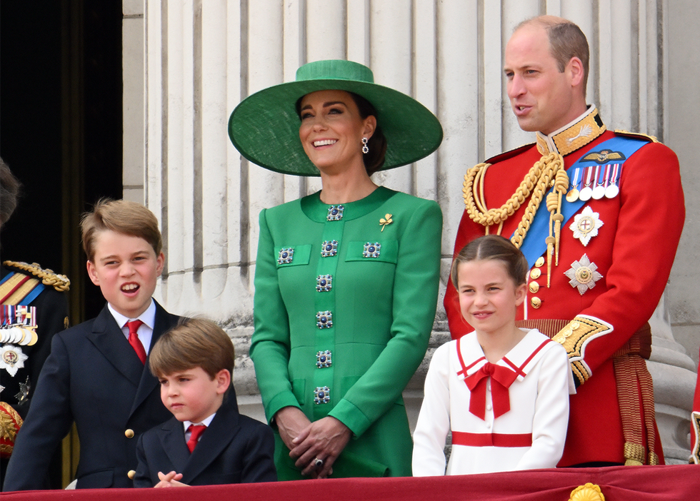 kate middleton green dress trooping the colour 2023