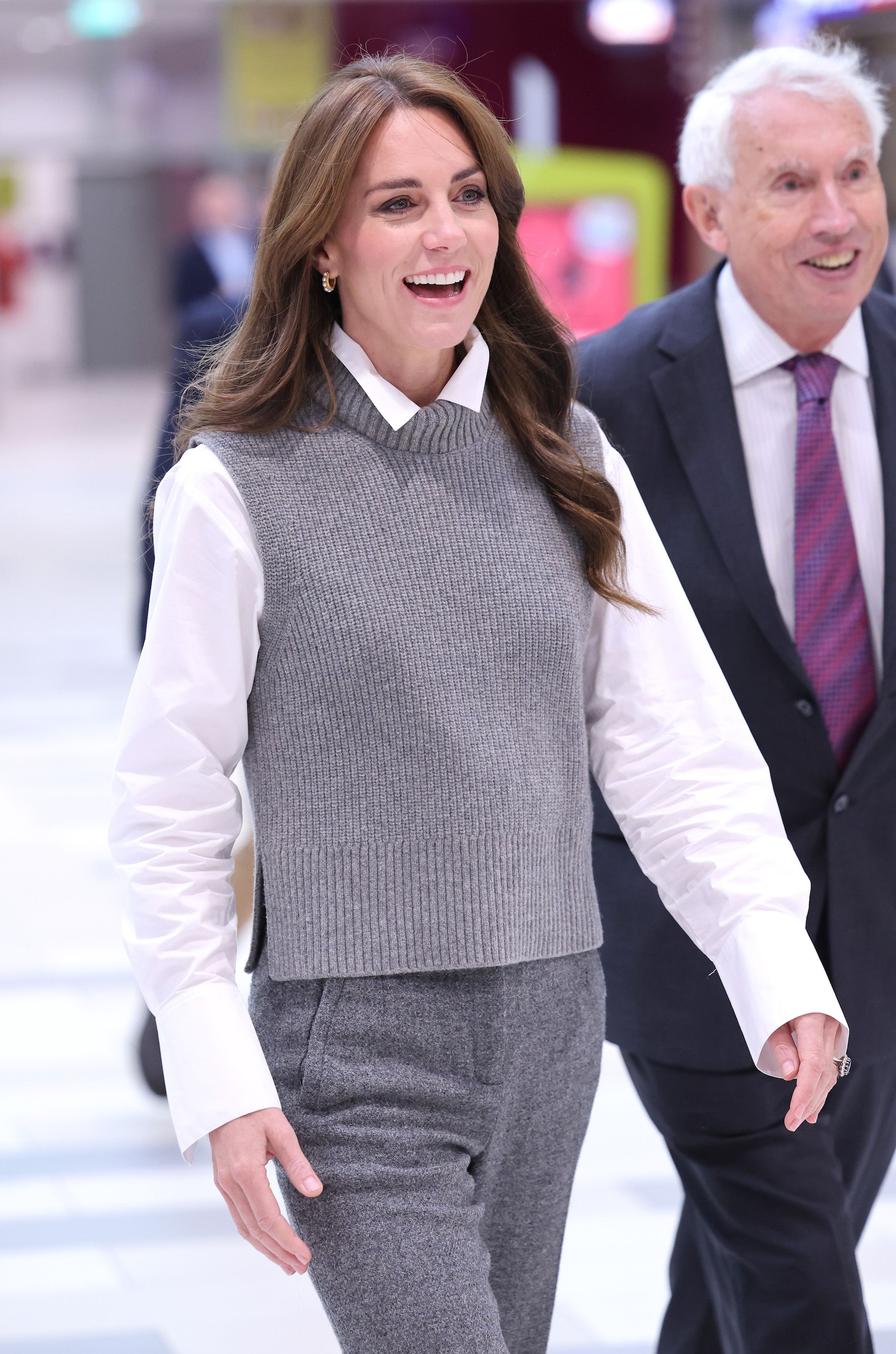 The Princess of Wales gets chic and cosy in grey knitted vest