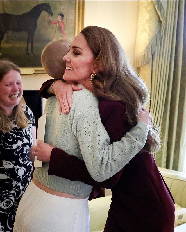 The Princess of Wales met with a young photographer at Windsor Castle.