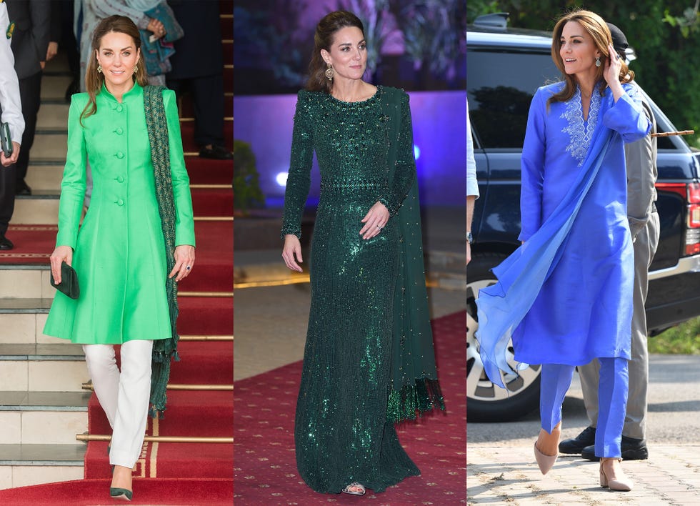 Kate Middleton Wore a Shalwar Kameez & Headscarf to Lahore's Badshahi ...