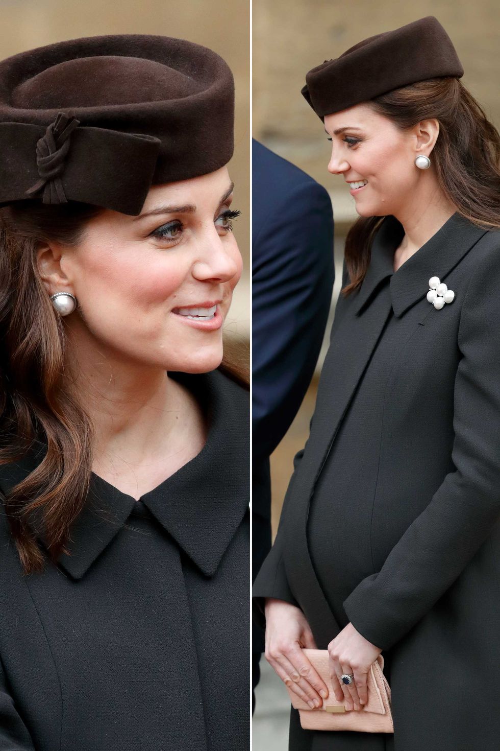 Kate Middleton y el príncipe Guillermo en la Misa de Pascua 2018 
