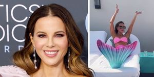 At 49, Kate Beckinsale's core is next-level strong