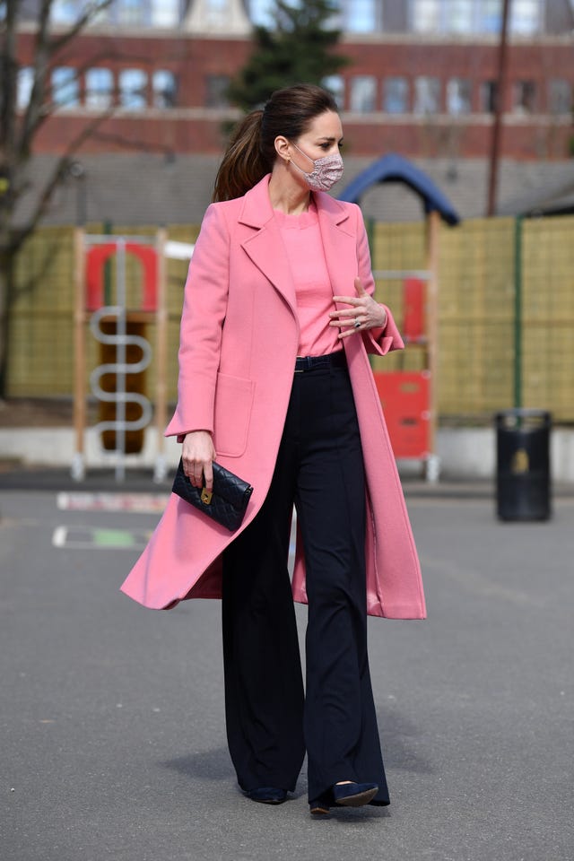 kate middleton pink coat