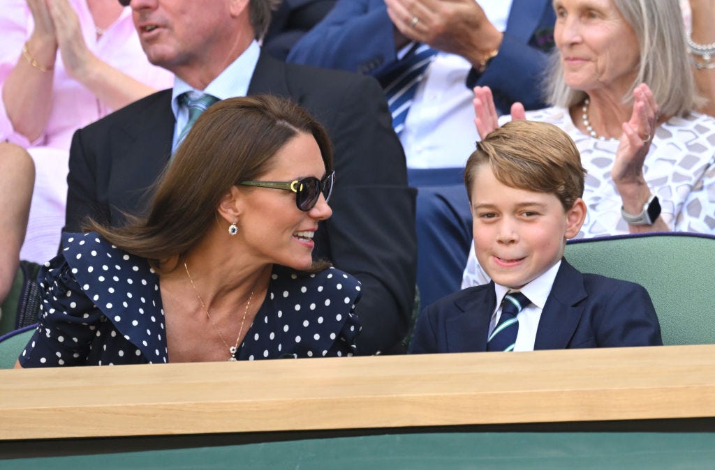 Kate Middleton perfect in polka dots for Wimbledon final